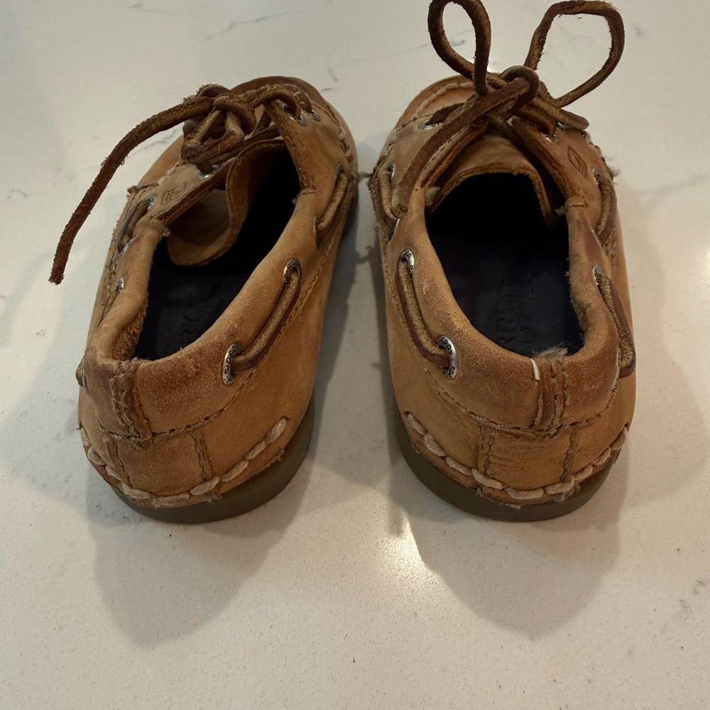 Sperry Kids Tan Boat Shoes - Picture 3 of 8